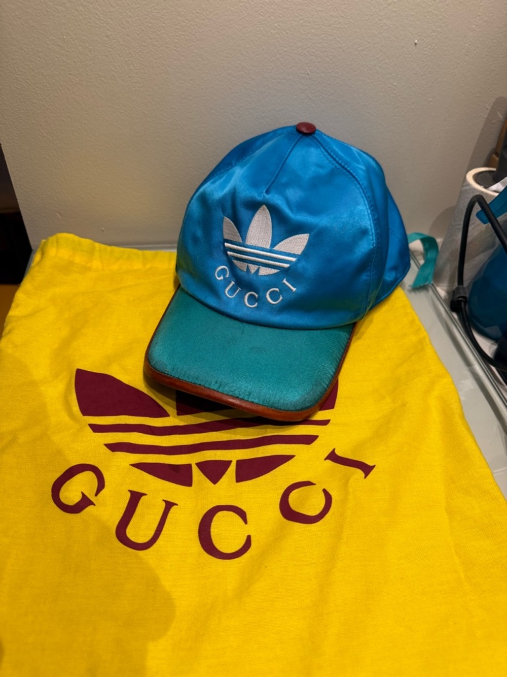Gucci x Adidas Turquoise Blue and Teal hat